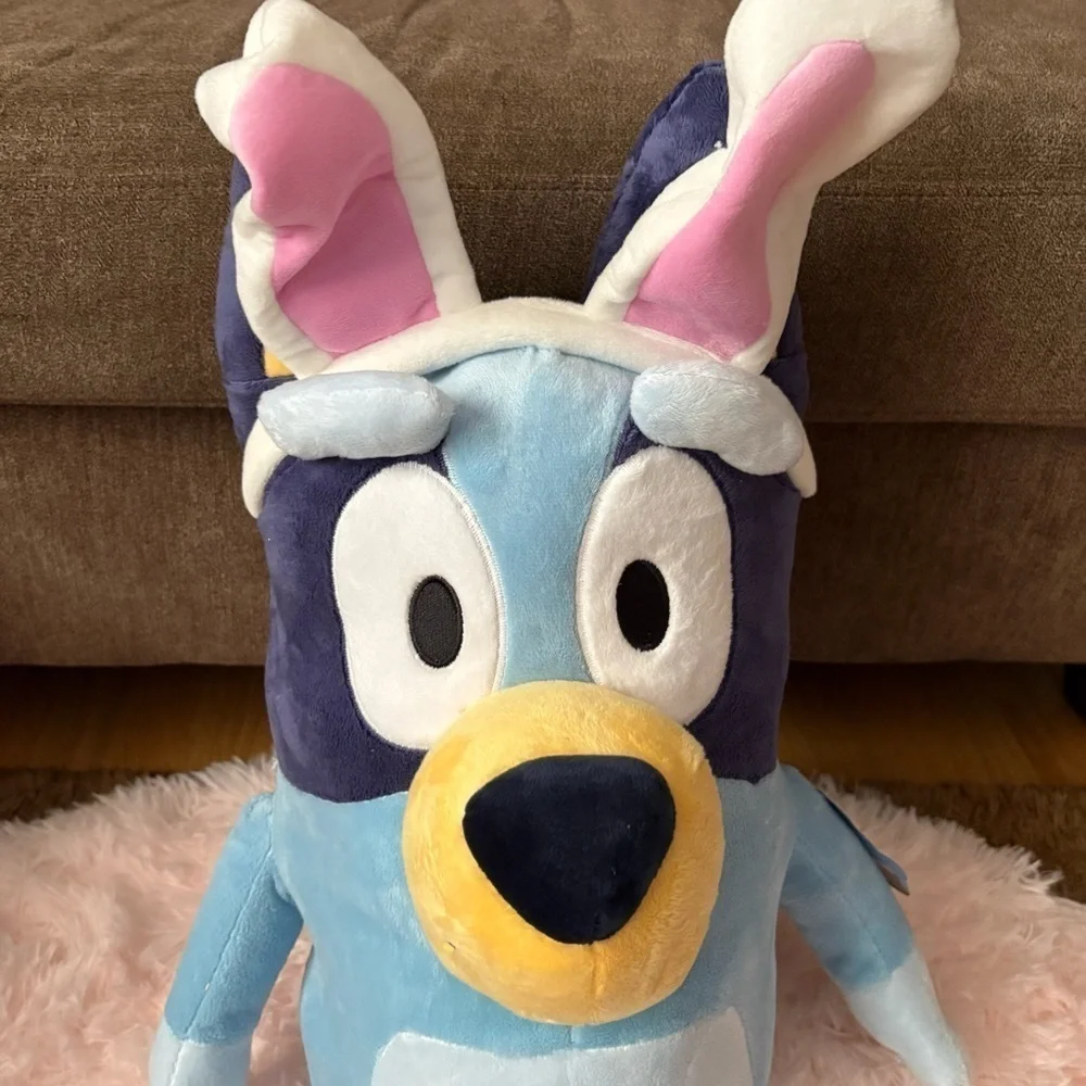 Bluey Easter Bunny Jumbo Plush Stuffed Animal Dog NEW 20” Decoration